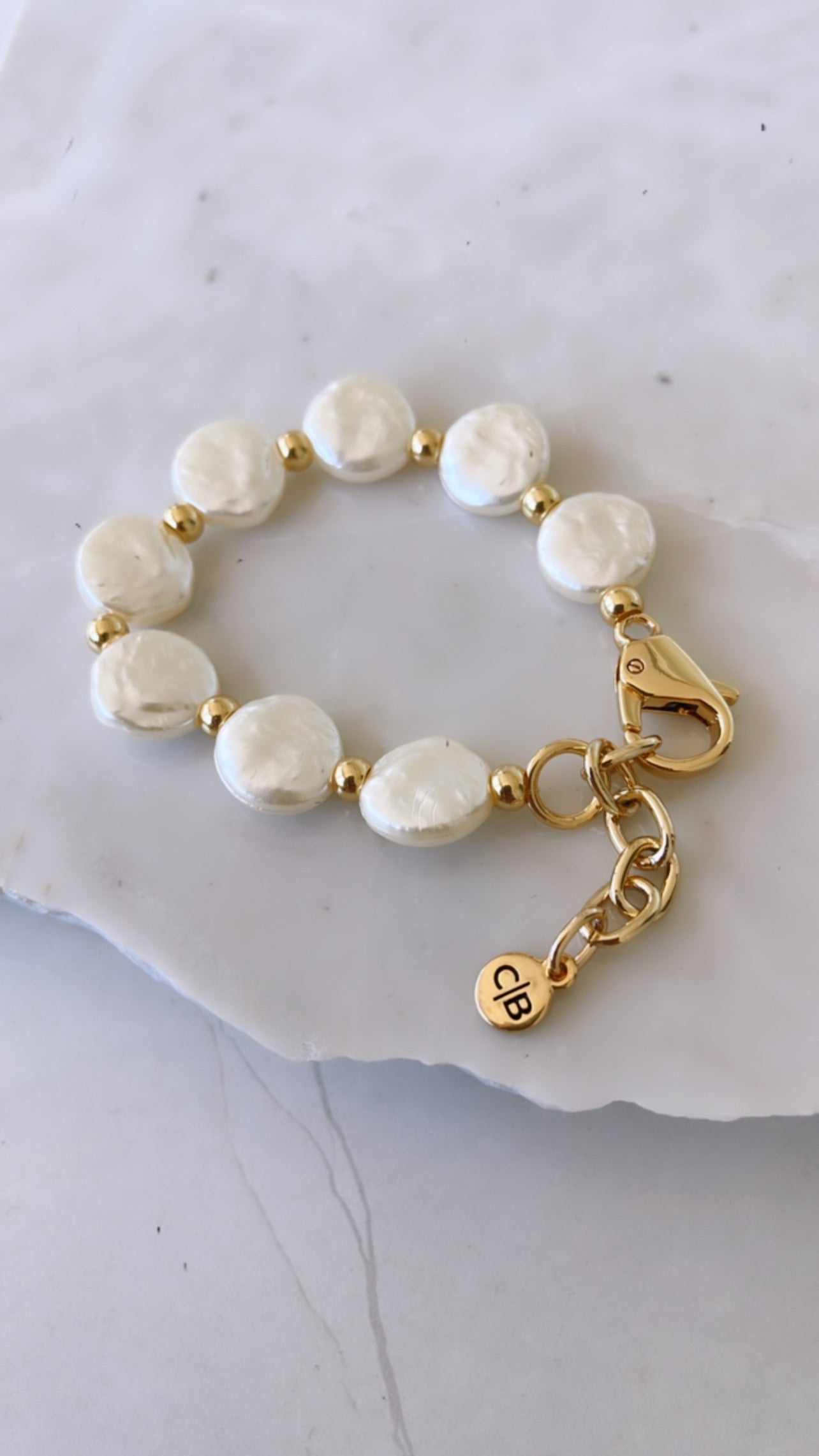 Pearl Tab Bracelet