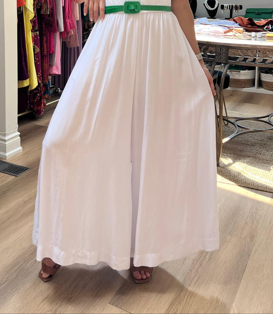 White Summer Pantalonas